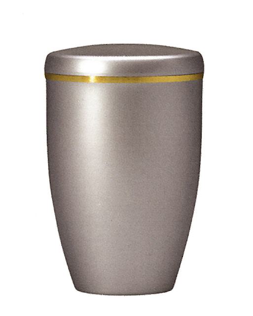 Kupferurne mit Goldband, versch. Farben